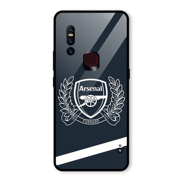 Arsenal Forward Glass Back Case for Vivo V15