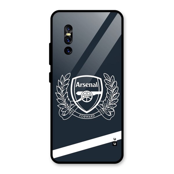 Arsenal Forward Glass Back Case for Vivo V15 Pro