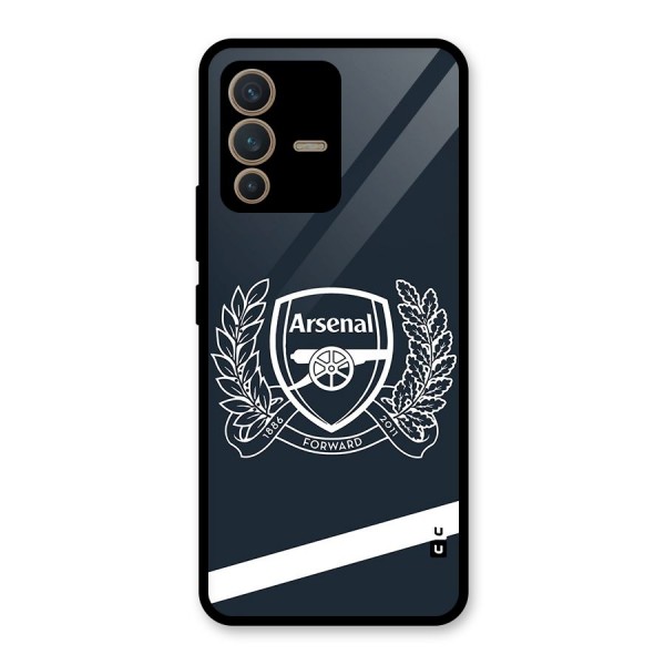 Arsenal Forward Glass Back Case for Vivo V23 5G