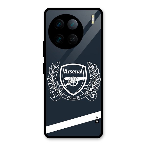 Arsenal Forward Glass Back Case for Vivo X90 Pro