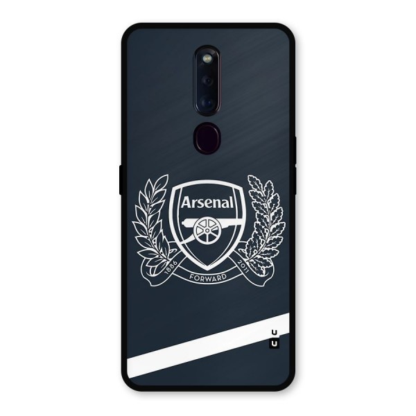 Arsenal Forward Metal Back Case for Oppo F11 Pro