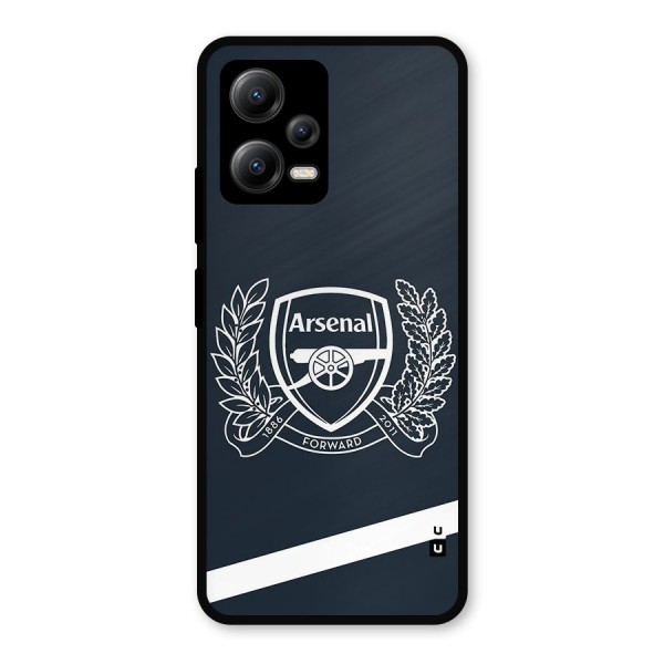 Arsenal Forward Metal Back Case for Poco X5