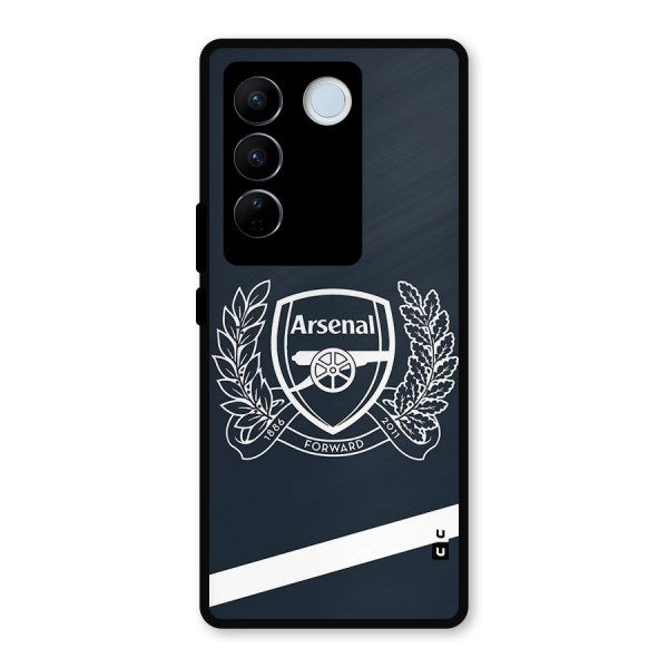 Arsenal Forward Metal Back Case for Vivo V27 Pro