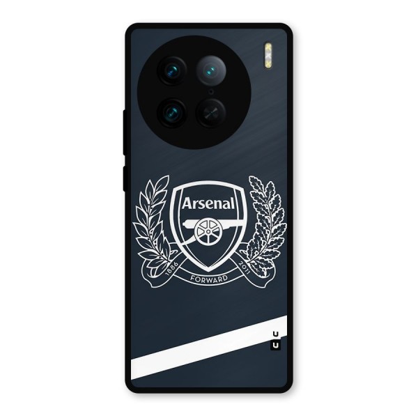 Arsenal Forward Metal Back Case for Vivo X90 Pro