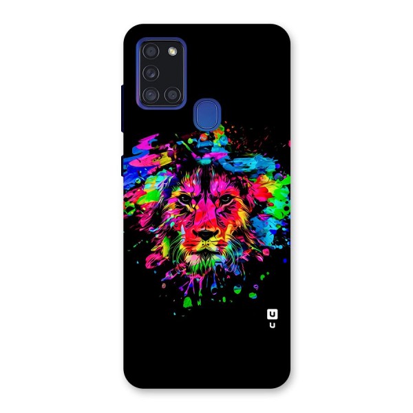 Artistic Lion Art Splash Back Case for Galaxy A21s