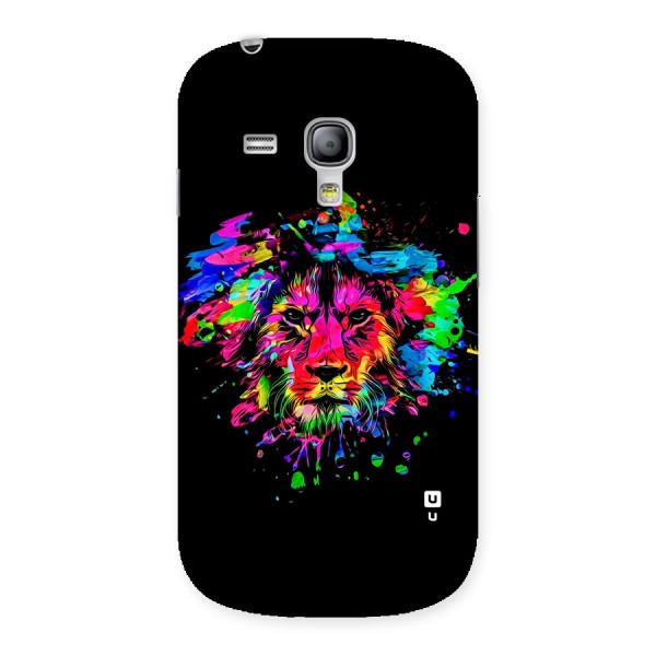 Artistic Lion Art Splash Back Case for Galaxy S3 Mini