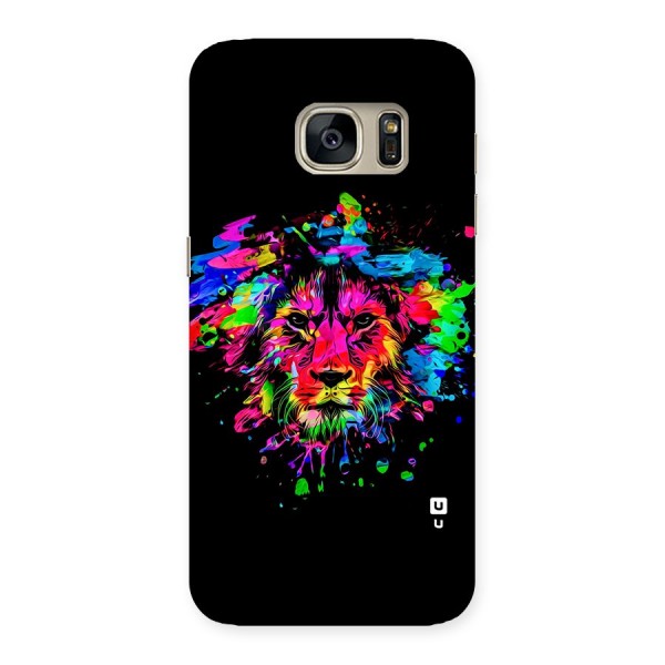 Artistic Lion Art Splash Back Case for Galaxy S7