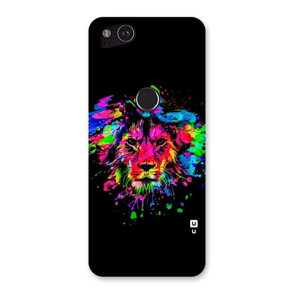 Artistic Lion Art Splash Back Case for Google Pixel 2