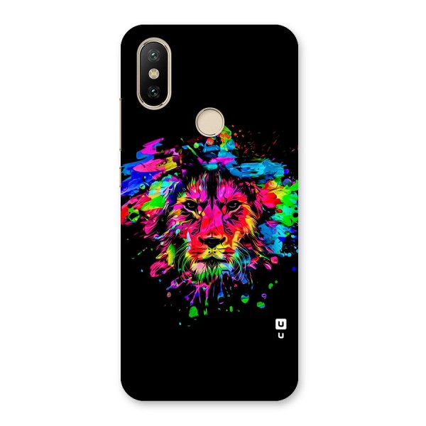 Artistic Lion Art Splash Back Case for Mi A2