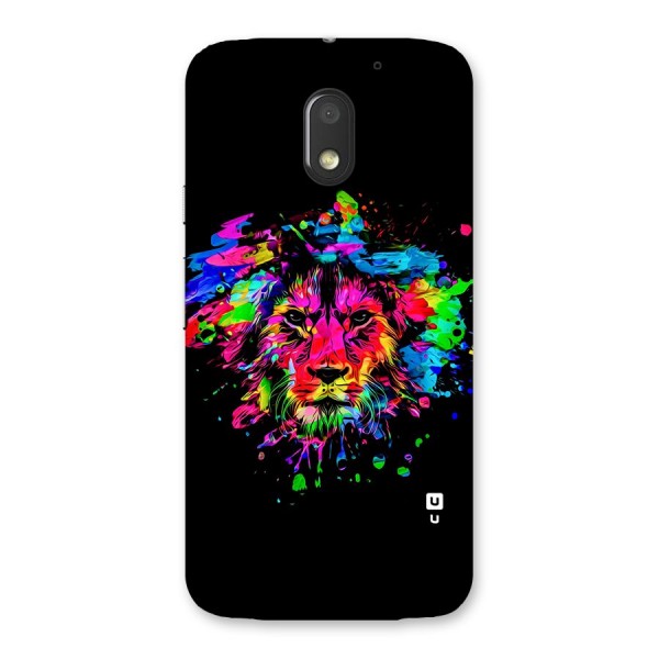 Artistic Lion Art Splash Back Case for Moto E3 Power