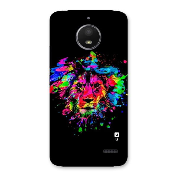 Artistic Lion Art Splash Back Case for Moto E4