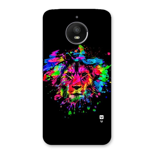 Artistic Lion Art Splash Back Case for Moto E4 Plus