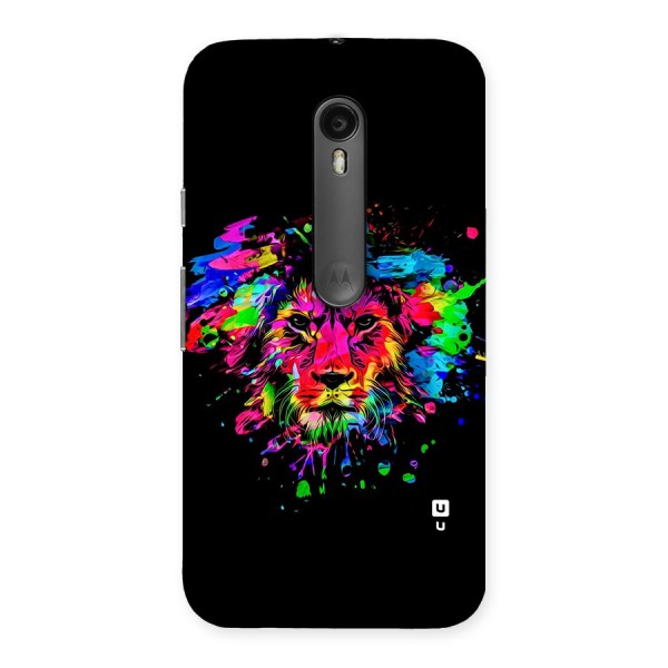 Artistic Lion Art Splash Back Case for Moto G3