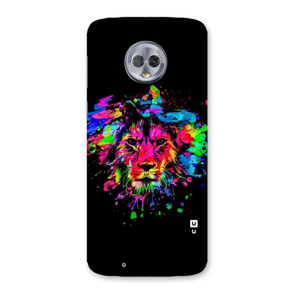 Artistic Lion Art Splash Back Case for Moto G6