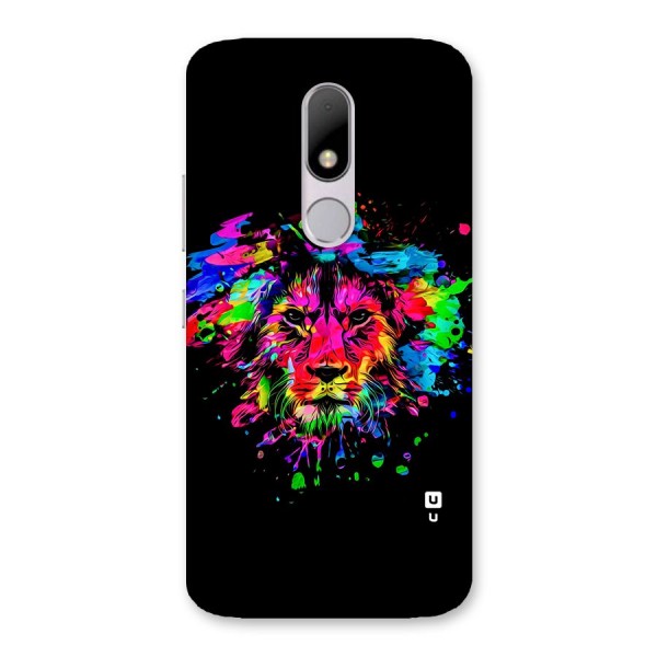 Artistic Lion Art Splash Back Case for Moto M