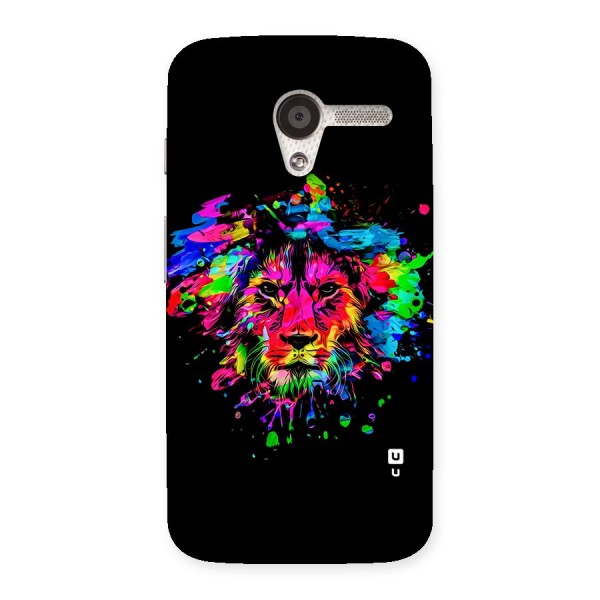 Artistic Lion Art Splash Back Case for Moto X