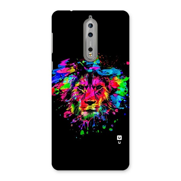 Artistic Lion Art Splash Back Case for Nokia 8