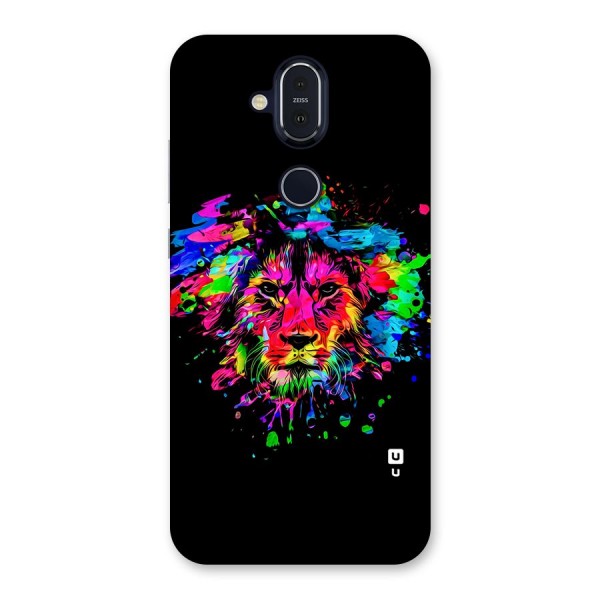 Artistic Lion Art Splash Back Case for Nokia 8.1