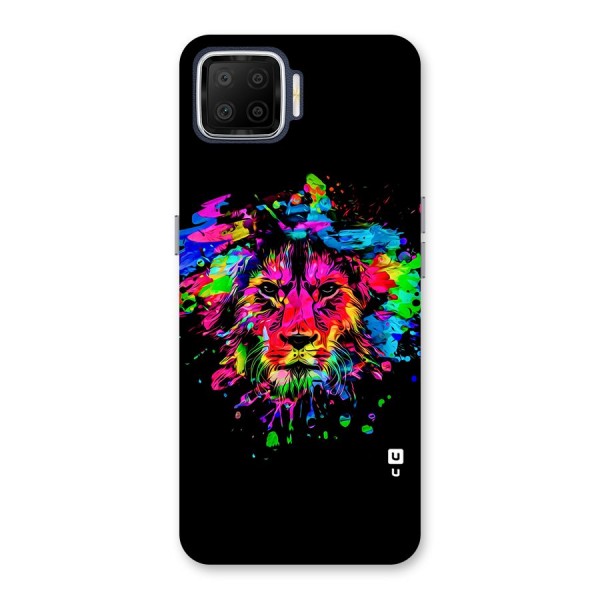 Artistic Lion Art Splash Back Case for Oppo F17