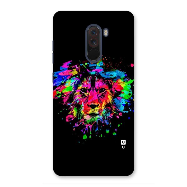 Artistic Lion Art Splash Back Case for Poco F1