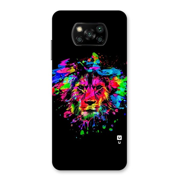 Artistic Lion Art Splash Back Case for Poco X3