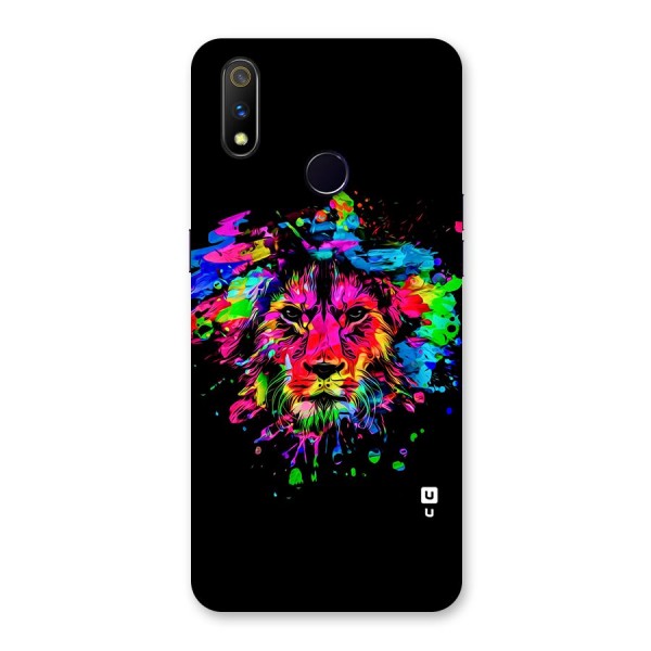 Artistic Lion Art Splash Back Case for Realme 3 Pro