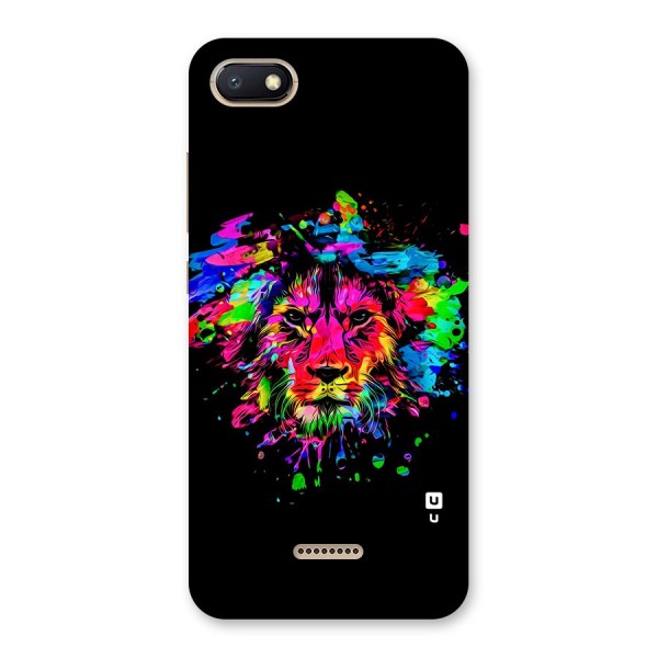 Artistic Lion Art Splash Back Case for Redmi 6A