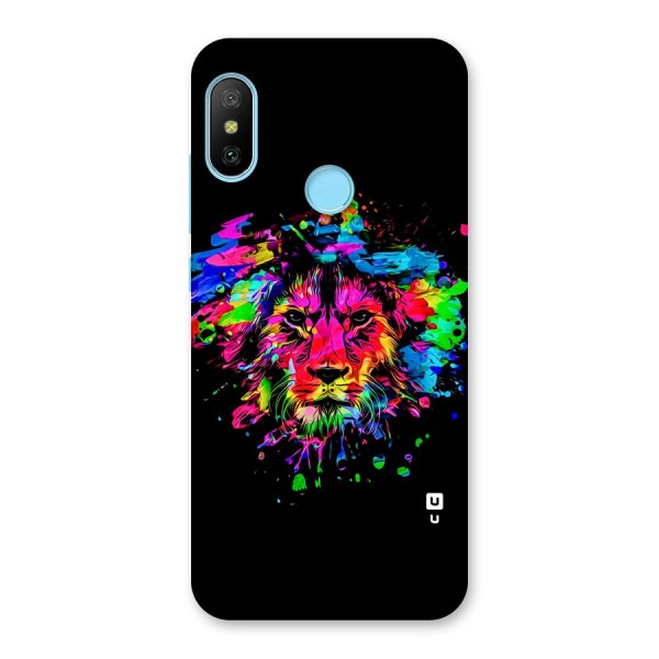 Artistic Lion Art Splash Back Case for Redmi 6 Pro