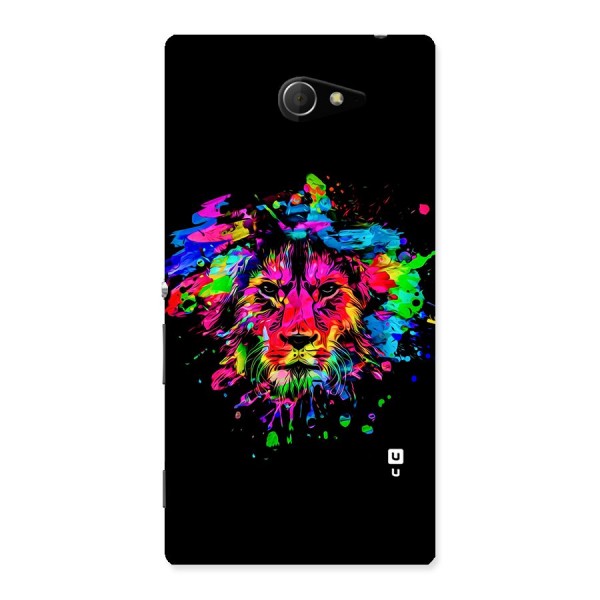 Artistic Lion Art Splash Back Case for Sony Xperia M2