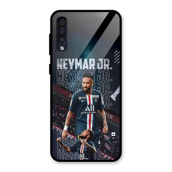 Artistic Striker Glass Back Case for Galaxy A50