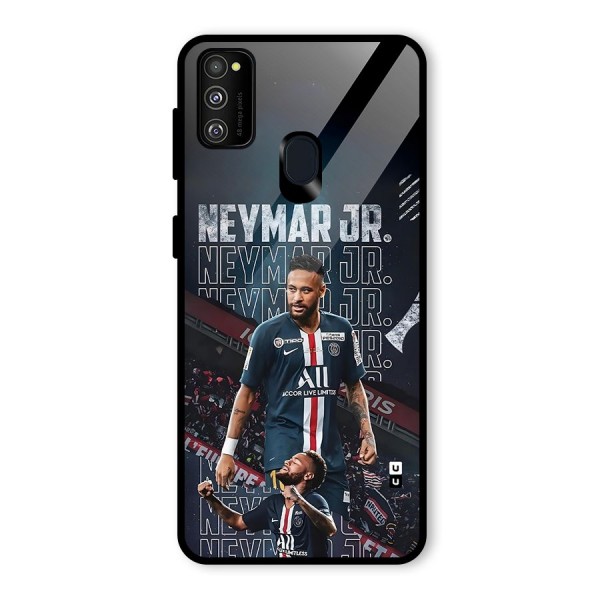 Artistic Striker Glass Back Case for Galaxy M30s