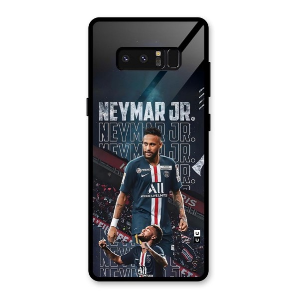 Artistic Striker Glass Back Case for Galaxy Note 8