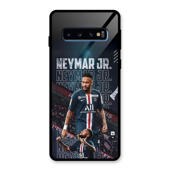 Artistic Striker Glass Back Case for Galaxy S10