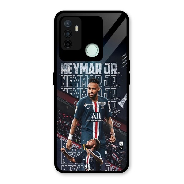 Artistic Striker Glass Back Case for Oppo A53