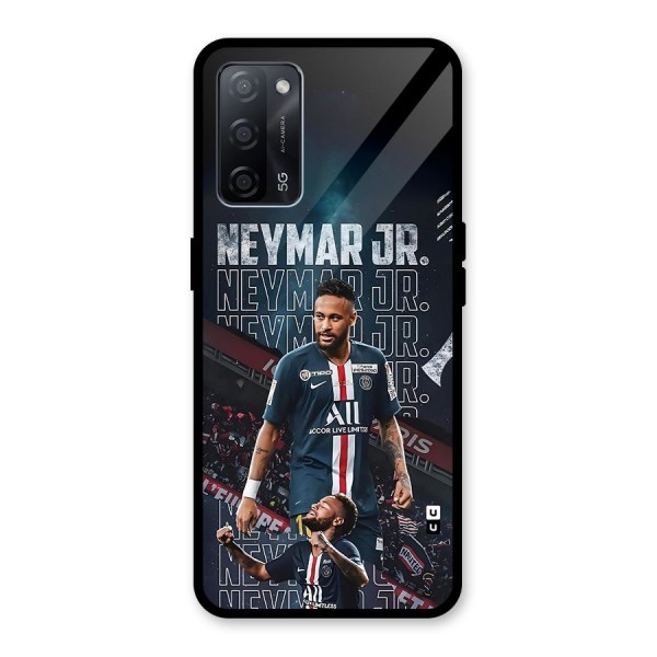 Artistic Striker Glass Back Case for Oppo A53s 5G