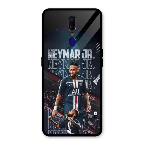 Artistic Striker Glass Back Case for Oppo F11