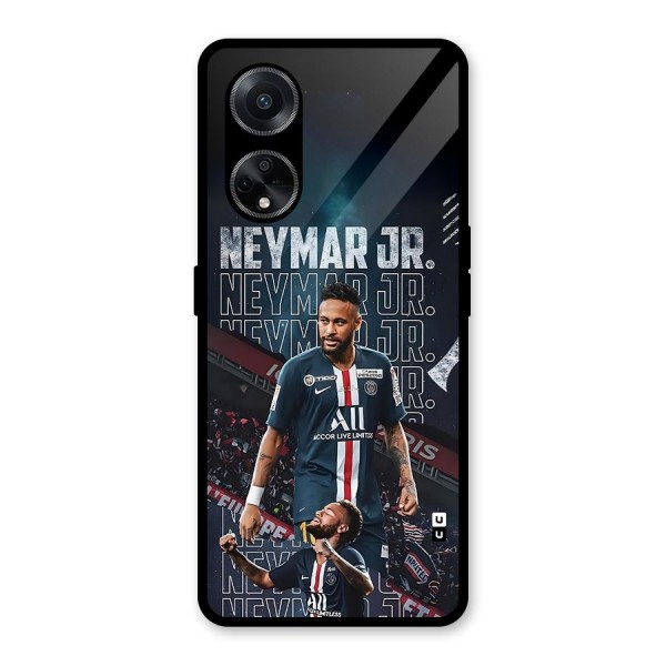 Artistic Striker Glass Back Case for Oppo F23