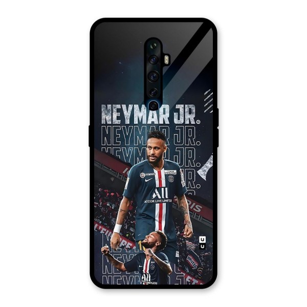 Artistic Striker Glass Back Case for Oppo Reno2 F