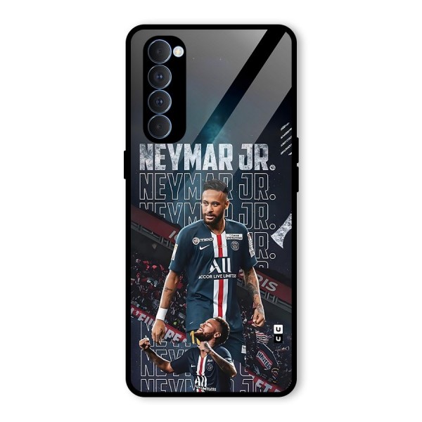 Artistic Striker Glass Back Case for Oppo Reno4 Pro