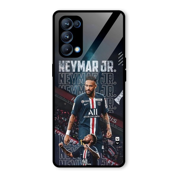 Artistic Striker Glass Back Case for Oppo Reno5 Pro 5G