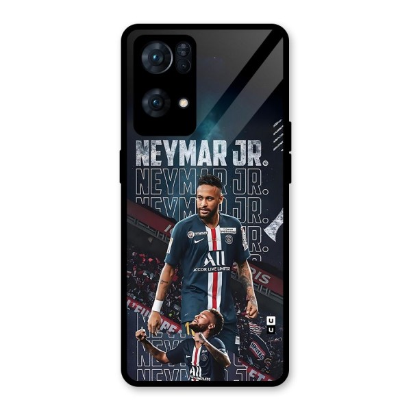 Artistic Striker Glass Back Case for Oppo Reno7 Pro 5G