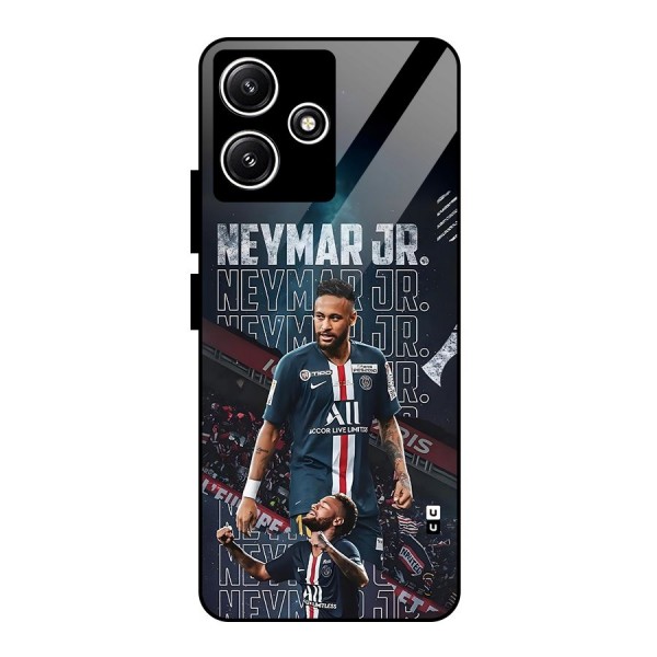 Artistic Striker Glass Back Case for Poco M6 Pro