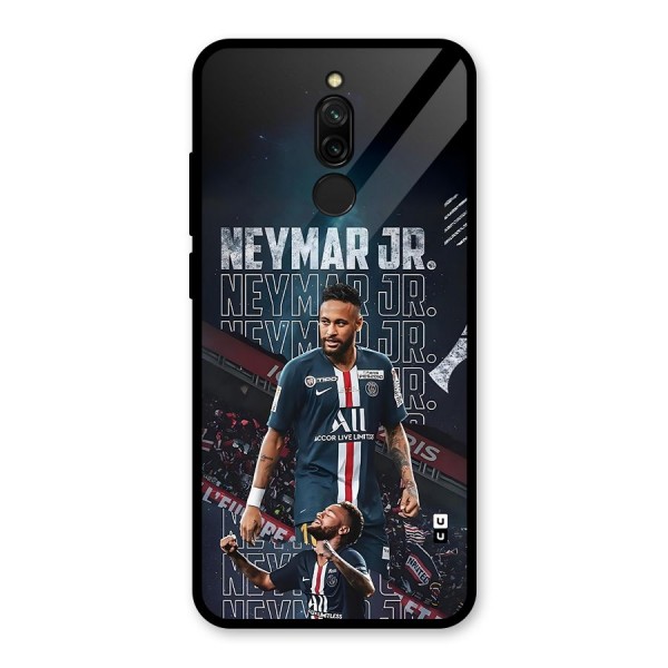 Artistic Striker Glass Back Case for Redmi 8