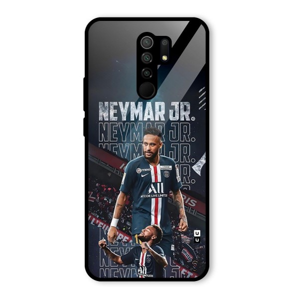 Artistic Striker Glass Back Case for Redmi 9 Prime