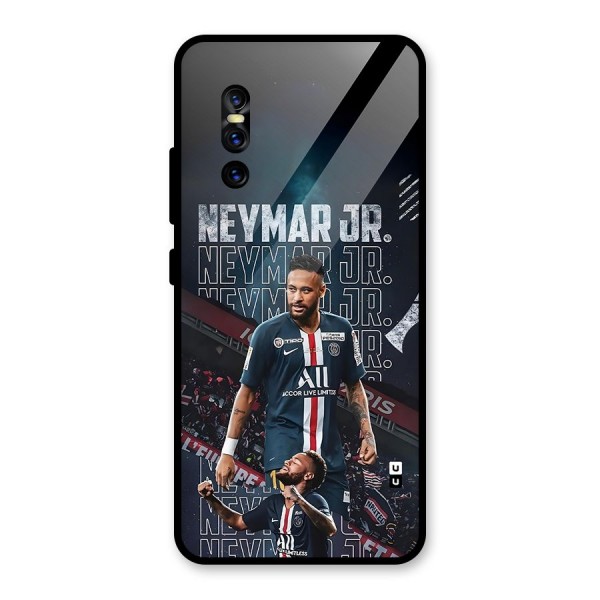 Artistic Striker Glass Back Case for Vivo V15 Pro