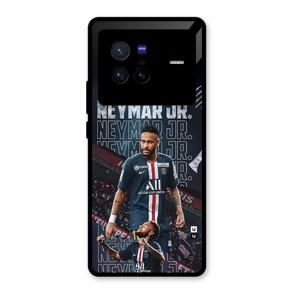 Artistic Striker Glass Back Case for Vivo X80