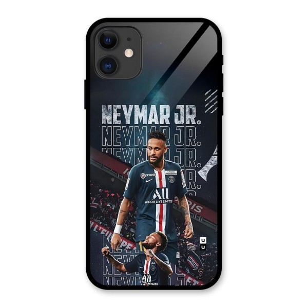 Artistic Striker Glass Back Case for iPhone 11