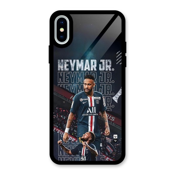 Artistic Striker Glass Back Case for iPhone X