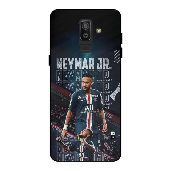 Artistic Striker Metal Back Case for Galaxy J8