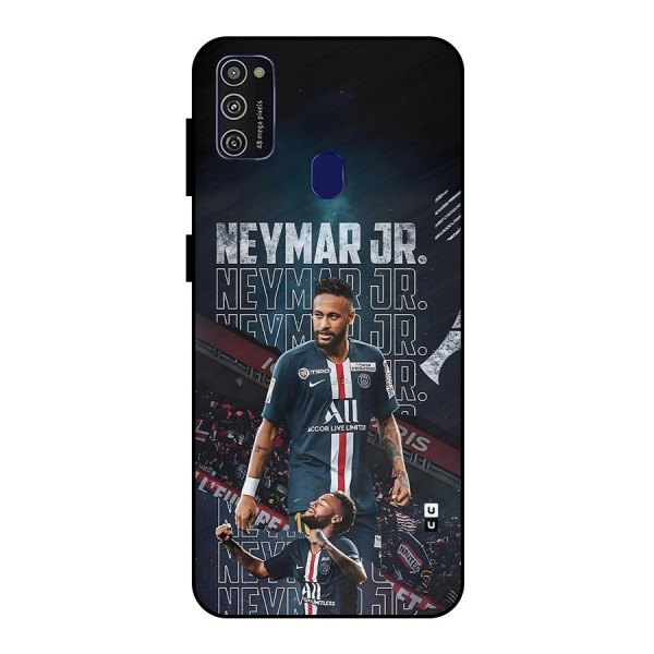 Artistic Striker Metal Back Case for Galaxy M21